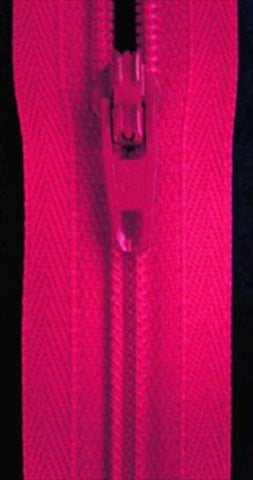 Z0196 YKK 51cm Shocking Pink Nylon No.3 Closed End Zip - Ribbonmoon