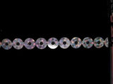 SQC44 5mm Silver Hologram Flat Sequin Trim - Ribbonmoon