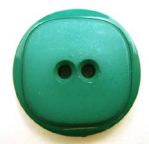 B5018 25mm Jade Green Matt Centre 2 Hole Button - Ribbonmoon