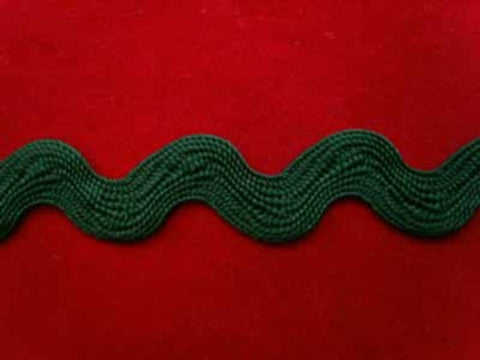 RIC97 16mm Forest Green Ric Rac Braid - Ribbonmoon