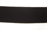 PETER06 26mm Black Curved Petersham Tape - Ribbonmoon