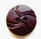 B7583 17mm Maroon Textured and High Gloss 2 Hole Button - Ribbonmoon