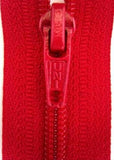 Z3097 61cm Deep Red Nylon No.5 Open End Zip - Ribbonmoon