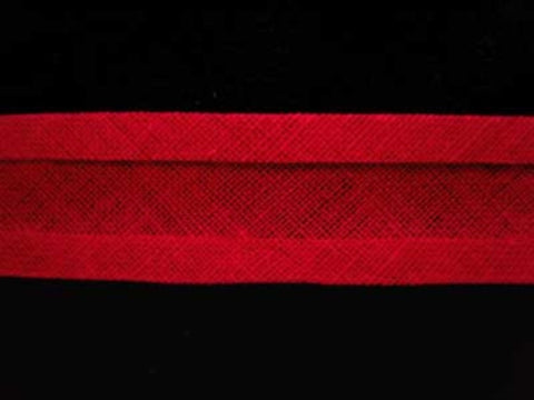 BB027 16mm Cherry Red 100% Cotton Bias Binding Tape