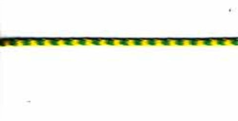 C422 3mm Emerald Green-Sunshine Yellow Wired Silk Cord