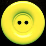 B7666 25mm Safety Yellow Matt Centre 2 Hole Button - Ribbonmoon