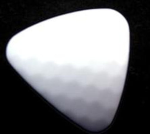 B6225 19mm White Honeycomb Gloss Shank Button Triangle Shape - Ribbonmoon