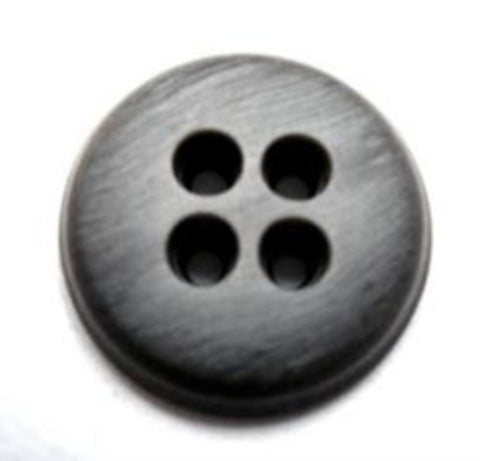 B16500 20mm Mid and Silver Grey Chunky Matt Shimmery 4 Hole Button - Ribbonmoon