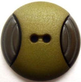 B8983 28mm Sage and Deep Chive Green 2 Hole Button - Ribbonmoon