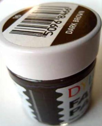 FABPAINTDRKBWN Dark Brown Dylon Fabric Paint 25ml Bottle - Ribbonmoon