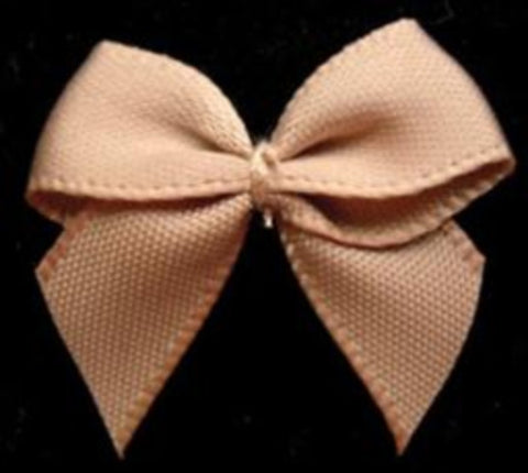 RB482 10mm Ecru Satin Ribbon Bow - Ribbonmoon