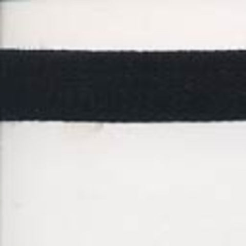 CT04 13mm Black Thin Cotton Tape - Ribbonmoon