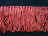 FT674 35mm Deep Dark Rose Pink Dense Looped Dress Fringe - Ribbonmoon