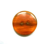 B16406 16mm Brown Tinted Semi Transparent Gloss 2 Hole Button - Ribbonmoon