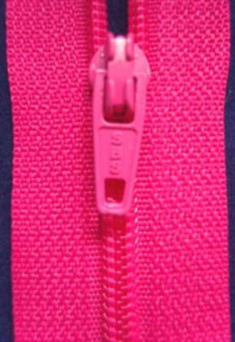 Z2115 20cm Bright Shocking Pink Nylon No.3 Closed End Zip - Ribbonmoon