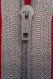 Z2345 18cm Pale Grey Nylon Pin Lock No.3 Closed End Zip - Ribbonmoon