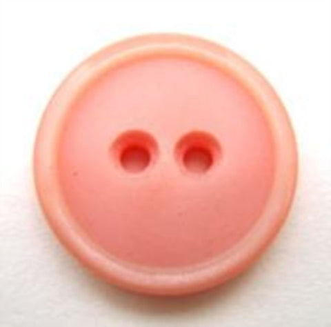 B10695 19mm Rose Pink Soft Sheen 2 Hole Button - Ribbonmoon