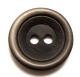 B10953 17mm Frosted Dark Brown Matt 2Hole Button - Ribbonmoon