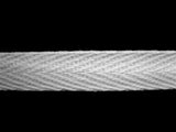 WTAPE23 11mm White Herringbone Twill Tape 100% Cotton Webbing - Ribbonmoon