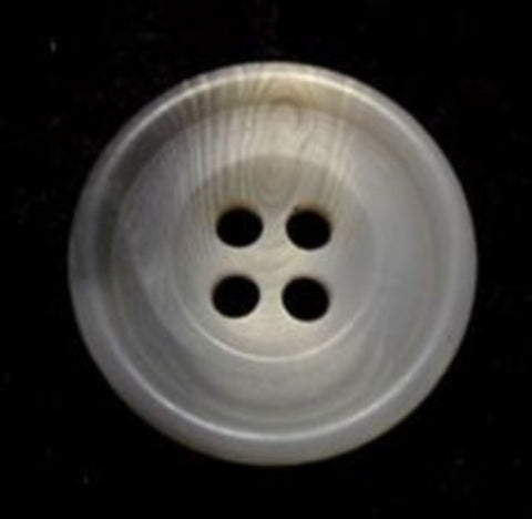 B10200 19mm Light Greys Soft Sheen 4 Hole Button - Ribbonmoon