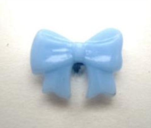 B16852 16mm Baby Blue Bow Shaped Novelty Shank Button - Ribbonmoon