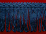 FT1888 5cm Light Navy Looped Fringe on a Decorated Braid - Ribbonmoon