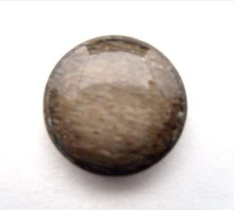 B11834 17mm Frosted Dark Brown High Gloss Shank Button - Ribbonmoon