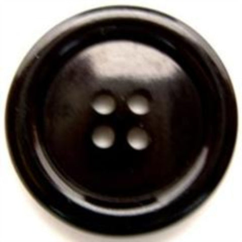 B6120 26mm Black Gloss 4 Hole Button - Ribbonmoon
