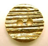 B5165 18mm Gilded Gold Poly Textured 2 Hole Button - Ribbonmoon