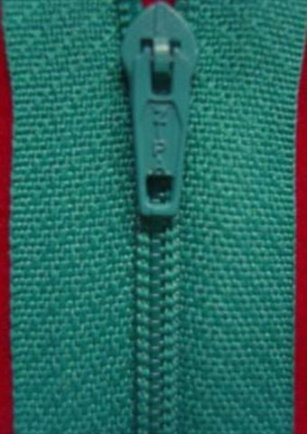 Z1422 18cm Jade Green Nylon Pin Lock No.3 Closed End Zip - Ribbonmoon