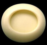 B15418 23mm Rich Cream Deep Matt Centre, Gloss Rim Shank Button - Ribbonmoon
