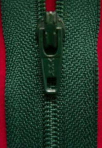 Z1951 YKK 18cm Hunter Green Nylon No.3 Closed End Zip - Ribbonmoon