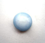 B14628 12mm Frosted Saxe Blue Gloss Shank Button - Ribbonmoon