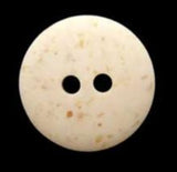 B1720 18mm Pale Cream Matt 2 Hole Button with a Speckled Brown - Ribbonmoon