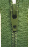 Z3456 YKK 51cm Deep Khaki Green Nylon No.3 Closed End Zip - Ribbonmoon