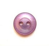 B5185 11mm Dusky Mauve Pearlised Polyester 2 Hole Button - Ribbonmoon