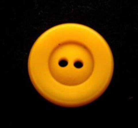 B11450 17mm Gold Yellow Matt Centre 2 Hole Button - Ribbonmoon