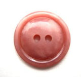 B11458 19mm Tonal Dusky Pink Glossy 2 Hole Button - Ribbonmoon