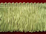 FT690 5cm Dusky Mint Green Dense Looped Dress Fringe - Ribbonmoon