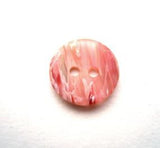 B14023 13mm Pinks, White and Ice Bone Sheen 2 Hole Button - Ribbonmoon