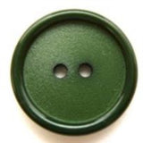 B5728 19mm Hunter Green Matt Centre 2 Hole Button - Ribbonmoon