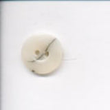 B2626 17mm Ivory 2 Hole Button with a Black Vein - Ribbonmoon