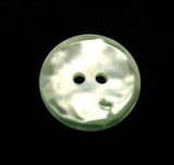 B10511 14mm Shimmery Mint Green 2 Hole Button - Ribbonmoon