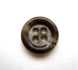 B11298 14mm Greys Matt Centre 4 Hole Button - Ribbonmoon