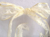 R3273 50mm Bridal White Lace with Enforced Cream Wired Borders - Ribbonmoon