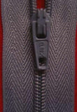 Z1443 25cm Pale Slate Grey Nylon No.3 Closed End Zip - Ribbonmoon