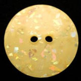 B13917 22mm Hologram Glitter under a Clear Surface 2 Hole Button - Ribbonmoon