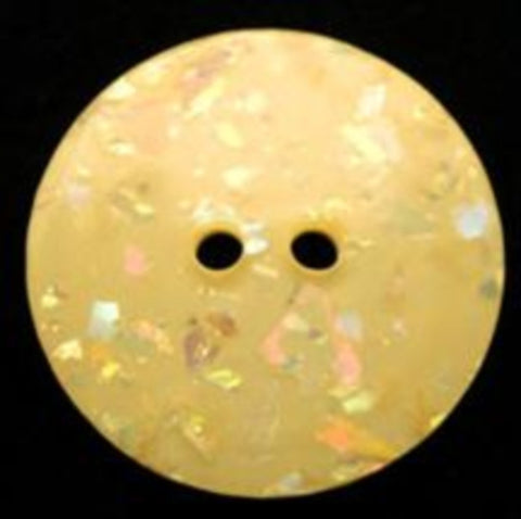 B13917 22mm Hologram Glitter under a Clear Surface 2 Hole Button - Ribbonmoon