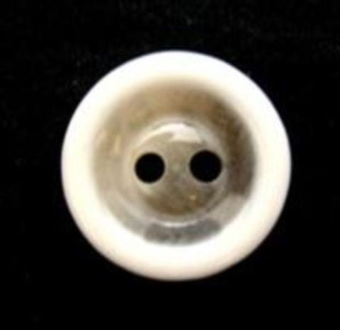B6637 15mm Frosted Greys and White High Gloss 2 Hole Button - Ribbonmoon
