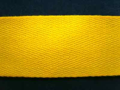 VTAPE32 39mm Sunshine Yellow Acrylic V Tape Webbing - Ribbonmoon